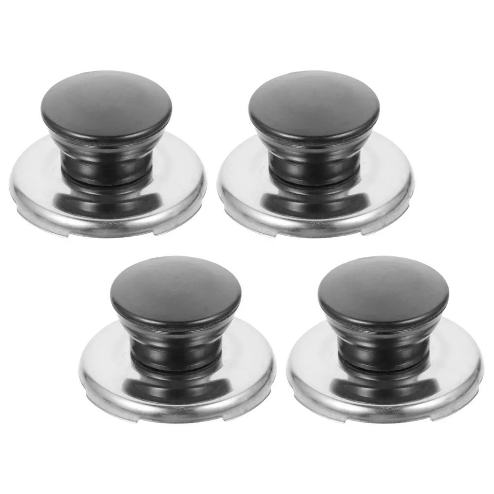 

4 Pcs Cover Cap Kettle Pot Lid Replacement Knob Small for Tea Teapot Stainless Steel Handle