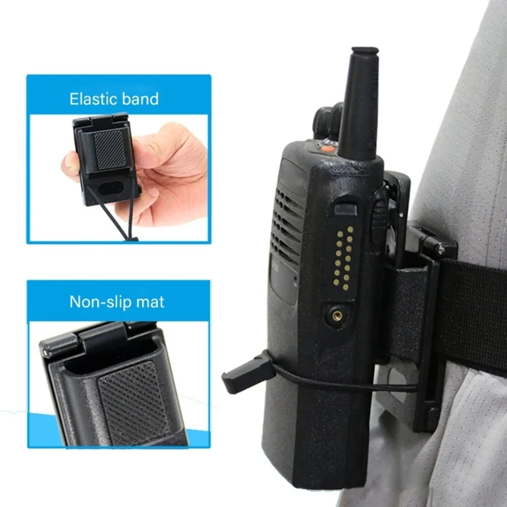 SWXF 2PCS Radio Holder, Waist Hanger Buckle Bracket for Quick Release Intercom Radio Holder Belt Clip