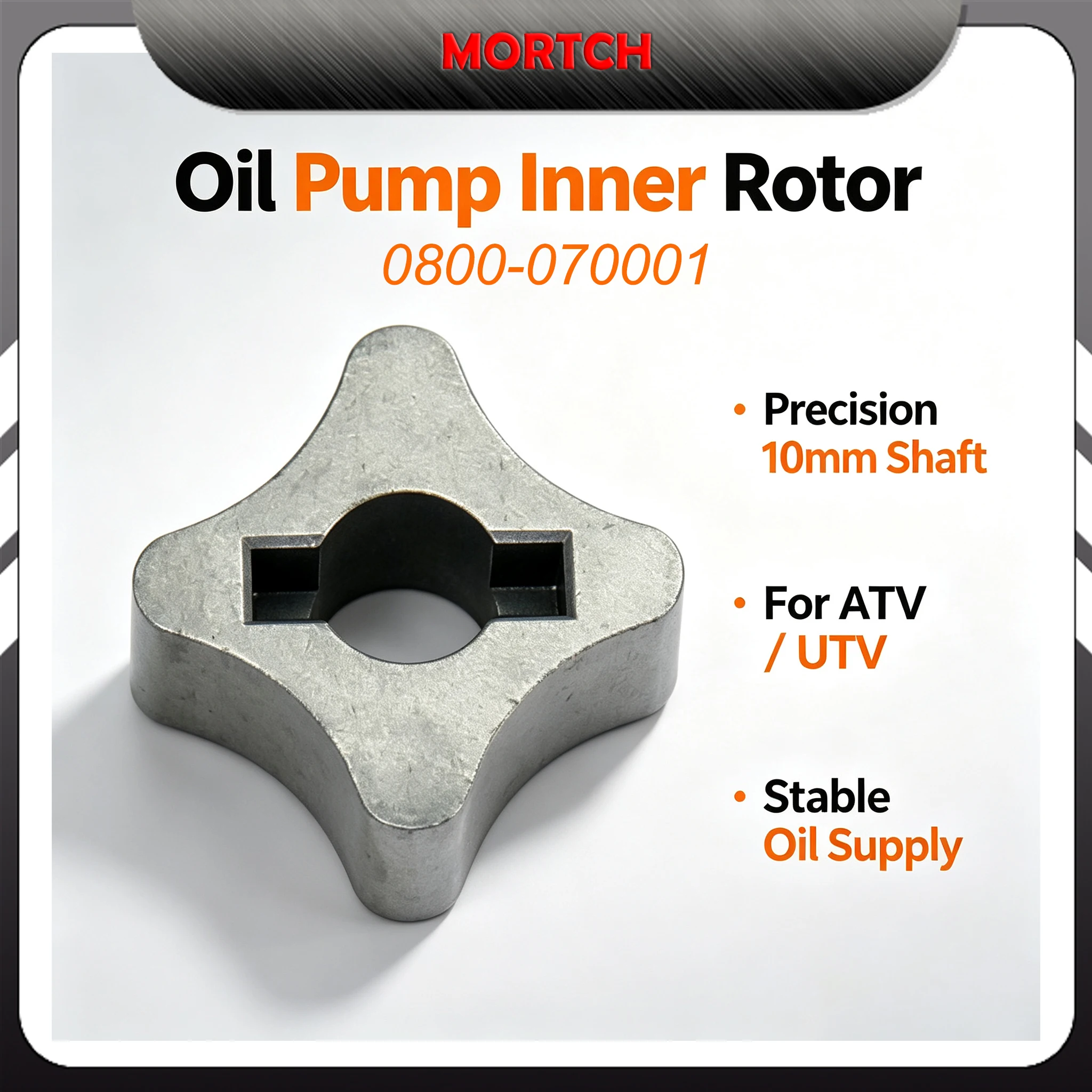 Replacement Oil Pump Inner Rotor 10mm Shaft OE# 0800-070001 Engine Lubrication Component Fit CFMoto 800cc 1000cc ATV SSV UTV