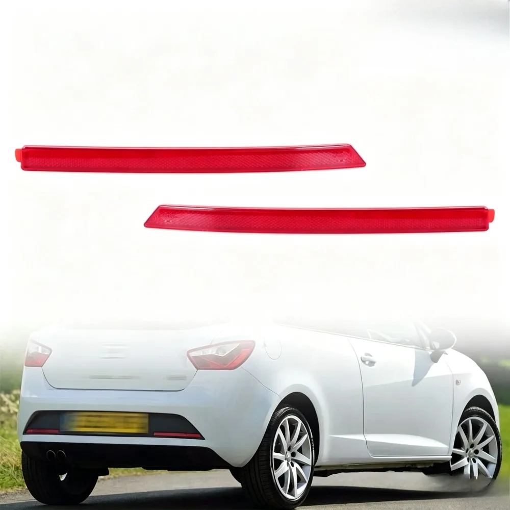 6J3945105D, 6J3945106D LH/RH Car Reflector Lamp Rear Bar Lamp Tail Signal Light Trim for Seat Ibiza FR 12-17 Reflective Strips