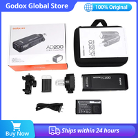 Godox AD200 200W 5600K TTL 2.4G HSS 1/8000s Pocket Outdoor Flash Light Double Head with 2900mAh Lithium Battery Flashlight Flash