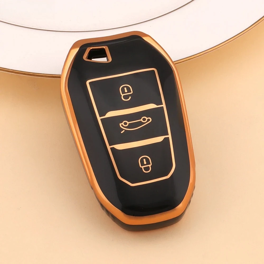 

New TPU Car Remote Key Case Cover Shell For Peugeot 308 408 508 2008 3008 4008 5008 Citroen C4 C4L C6 C3-XR Picasso DS3 DS4 DS5