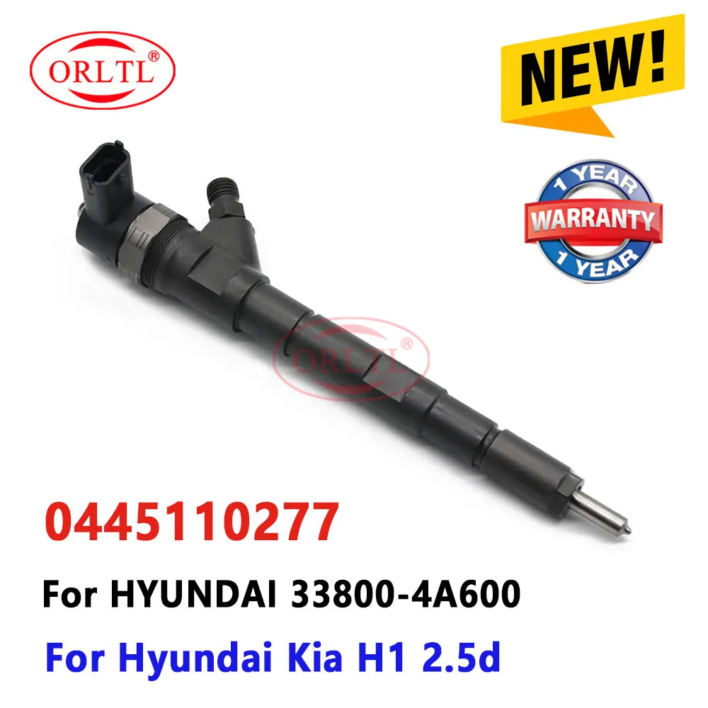 

0445110277 0445110278 Common Rail injector 0 445 110 278 Fuel Injector 0 445 110 277 For HYUNDAI 33800-4A600 0445 110 277