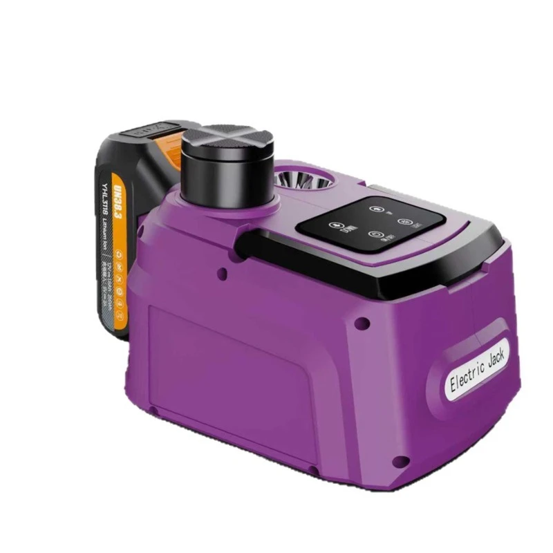 For 12/21V Lithium Battery 5T Hydraulic Car Jack, Impact Wrench, Wireless Remote Control Set