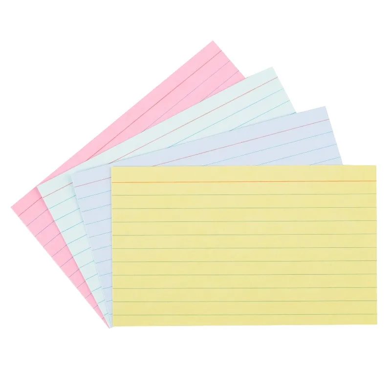(4 pack) Ruled Index Cards, Pastel Colors, 100 Count, 3