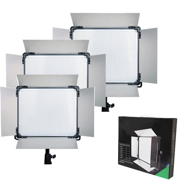 

3 Pcs Yidoblo LED Lamp Camera Light D528II 40W 1500 Lumen Continuous Lighting Multi-color Studio Photography Led Video Light