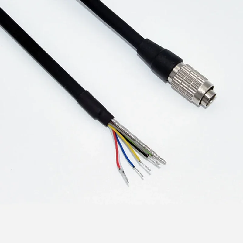 For Hirose 8-pin/hole HR25-7TP-8s Highly Flexible Trigger Cable, Hikvision CCD 8-core IO Industrial Camera Power Cable