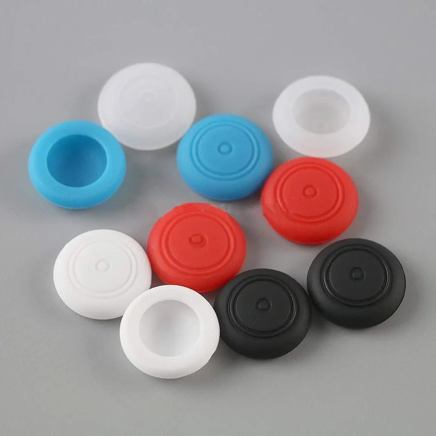 2PCS for Switch Lite OLED Joy-Con Controller Joystick Cap Enhancer Silicone Rubber Thumb Grip Caps