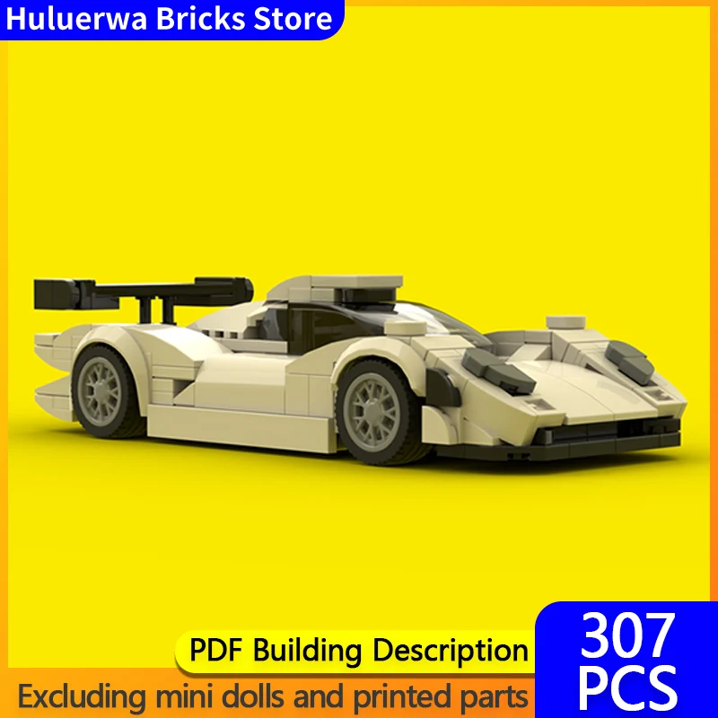 

Speed Hypercar Model MOC Building Bricks GT1-98 Top Tier Sports Car Modular Technology Gifts Holiday Assemble Children Toys Suit