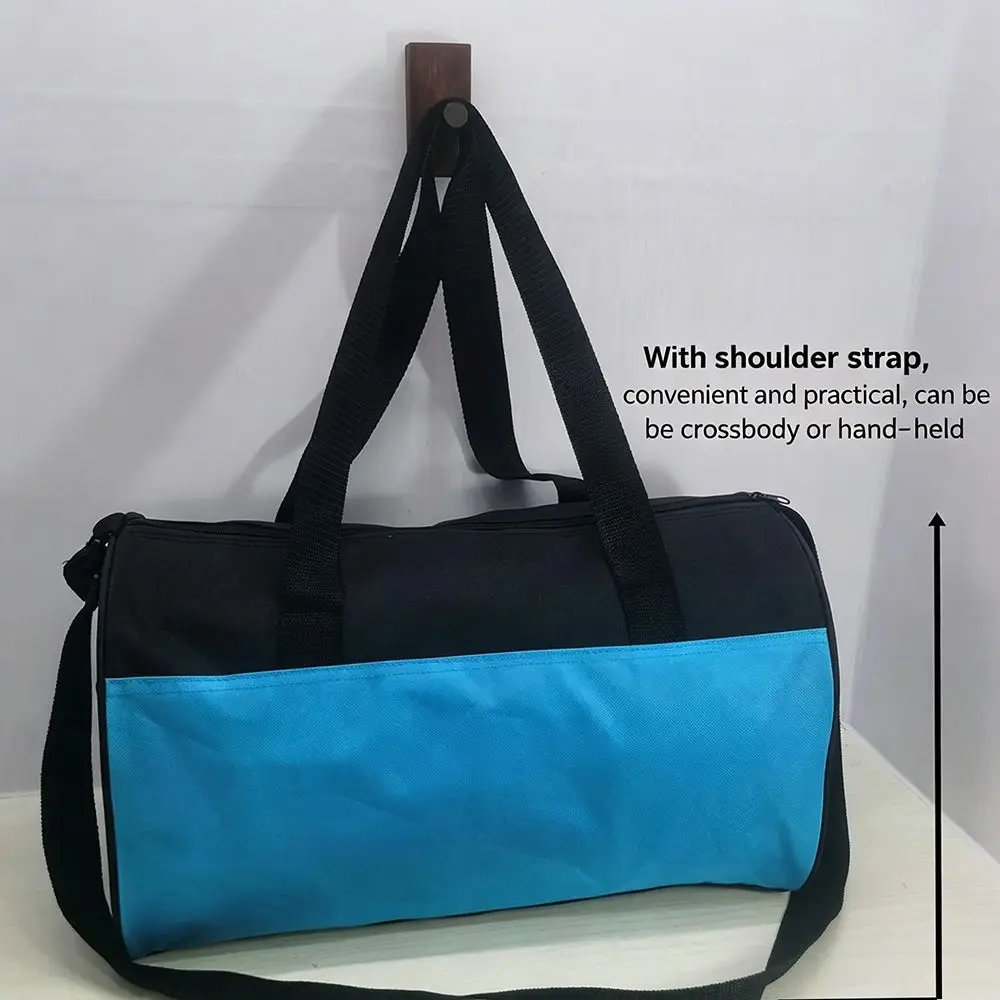 New Large Capacity Hand-held Travel Bag Waterproof With Big Net Bag Travel Bag Black Outdoor Gym Yoga