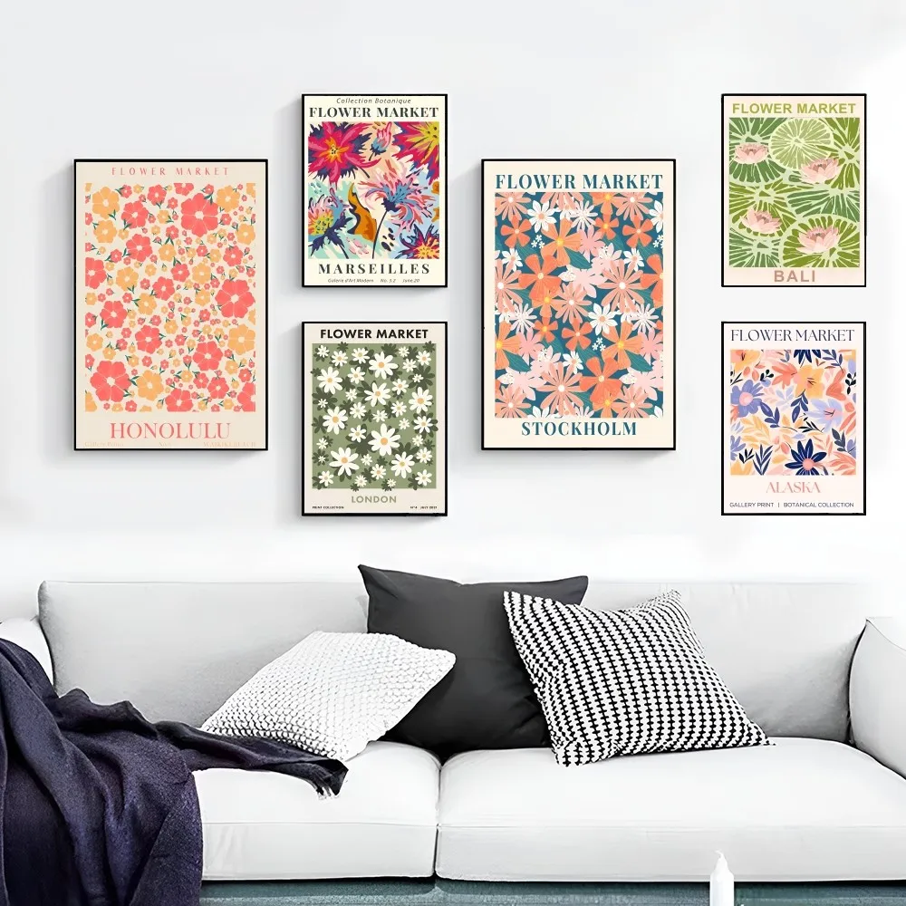 

Flower Market Anime Tapestry Hanging Tarot Hippie Wall Rugs Dorm Wall Hanging Sheets