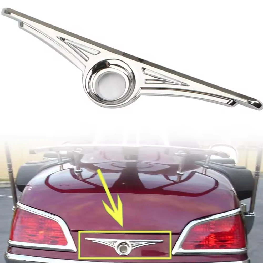 

Goldwing GL1800 Motorcycle Rear Trunk Key Hole Trim Chrome ABS Decorative Parts For Honda Gold Wing GL 1800 2001-2017