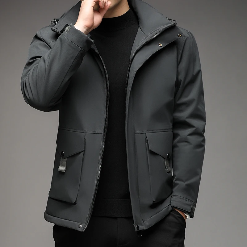 M-8XL Large Men's Cotton Jacket Men's Coat High Quality Casual Business Jacket Men's Cotton Jacket Thickened Coat