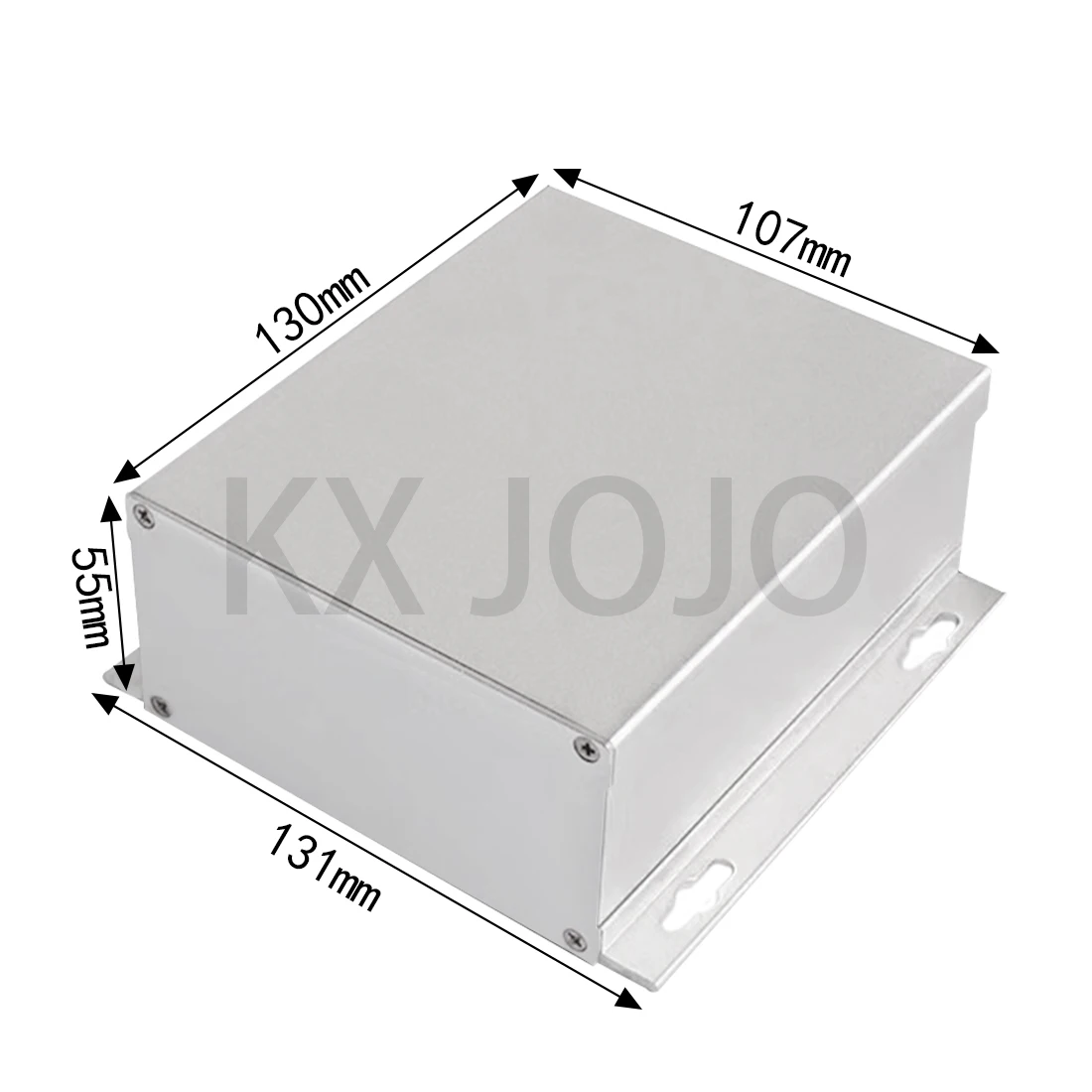 

Aluminum Enclosure 107*55*130mm Split Box PCB Bending with Ears Instrument Box DIY Electronic Project Case Silver