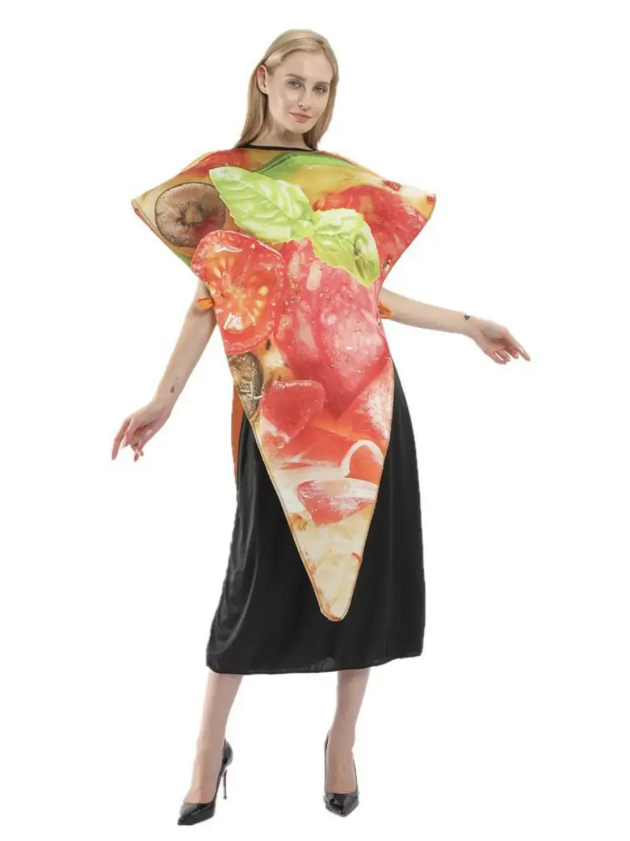 New loween Adult Pizza Cosplay Costume Par Performance Clothing Children's Costume Polyester Material Summer Season