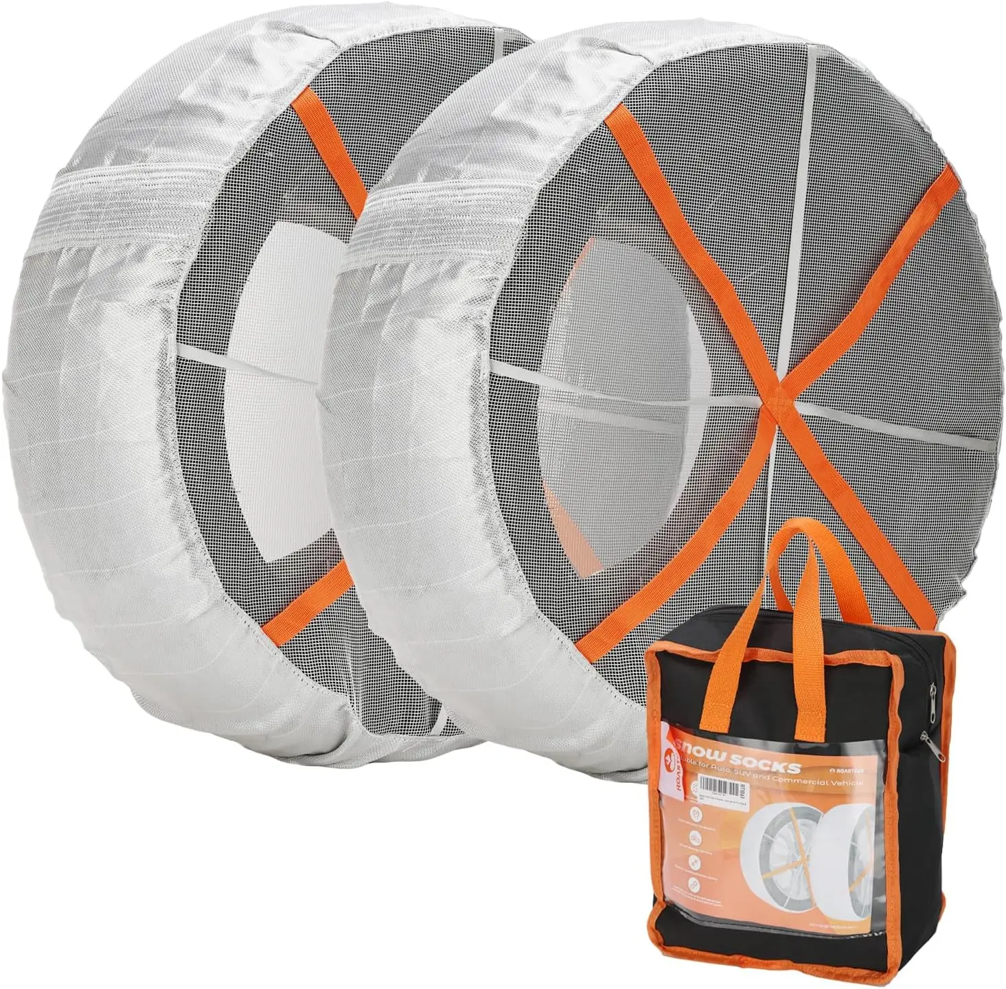 

Автомобильные снежные носки для шин — альтернативная эффективная ручка для снежной цепи шин, размер XL, упаковка из 2 шт.