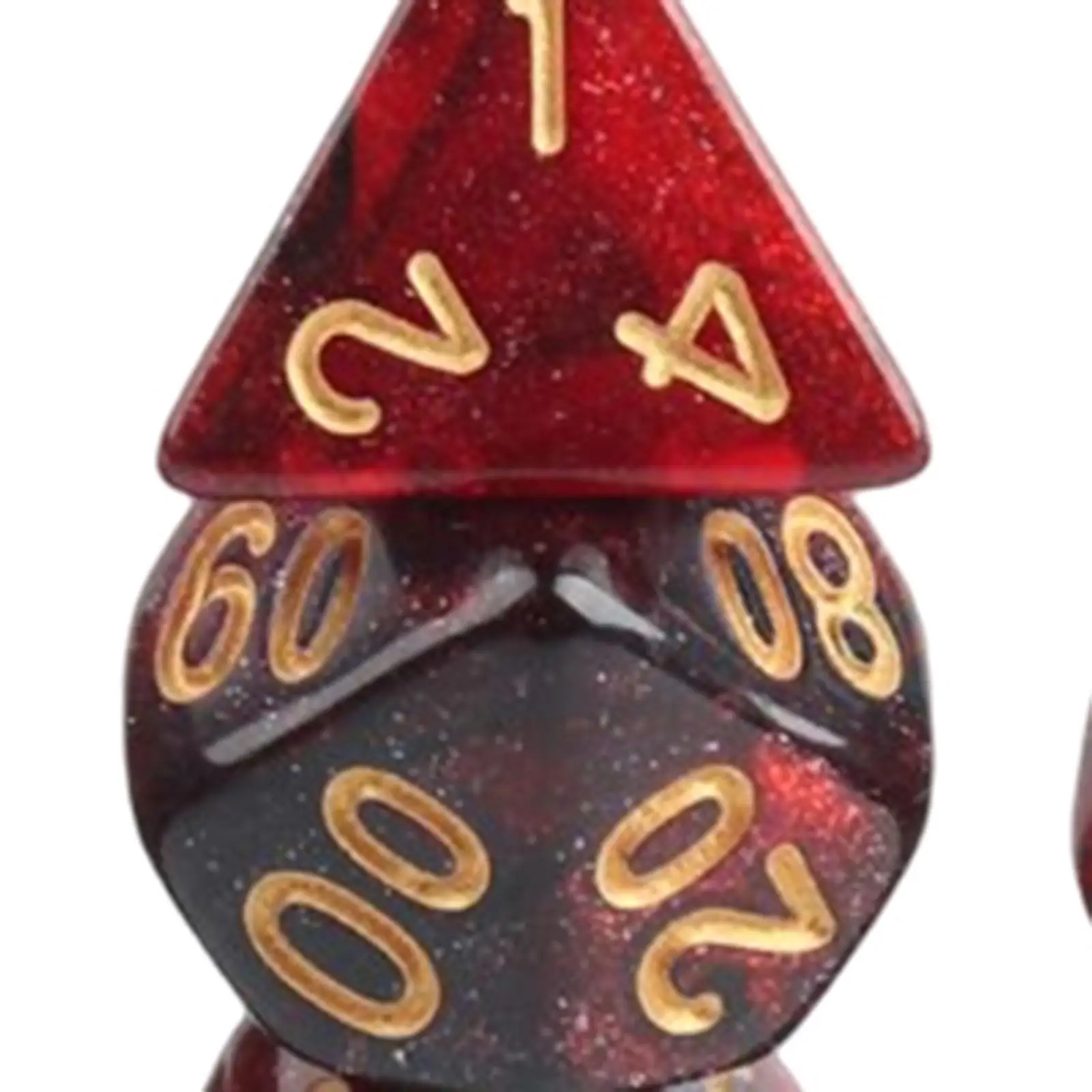 

Polyhedral Dice Acrylic Double D100 Game Cubes for Table Board Game Accessories Families Kids