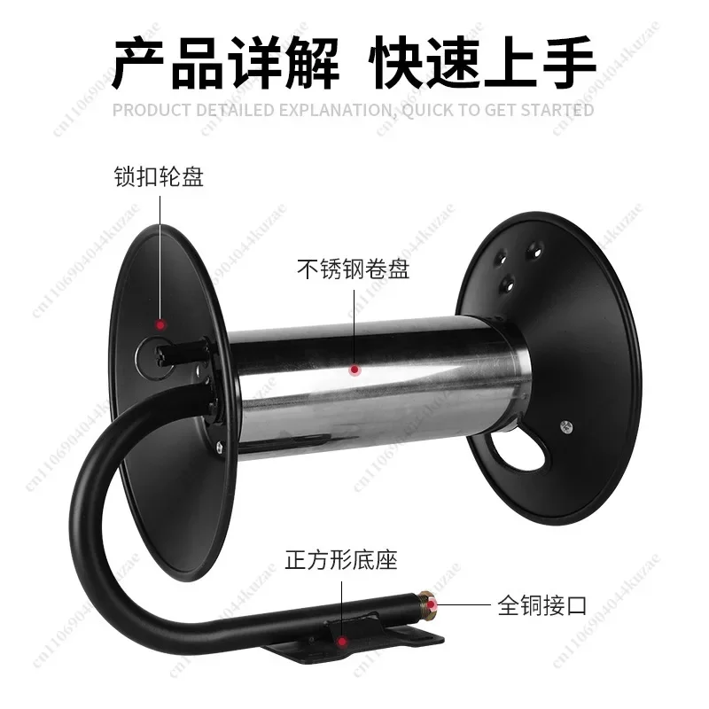 HLH Explosion-Proof Hand Crank High Pressure Reel, Steel Wire Oil/Water Pipe Reel For Tanker - Wholesale Heavy Duty Hose Reel