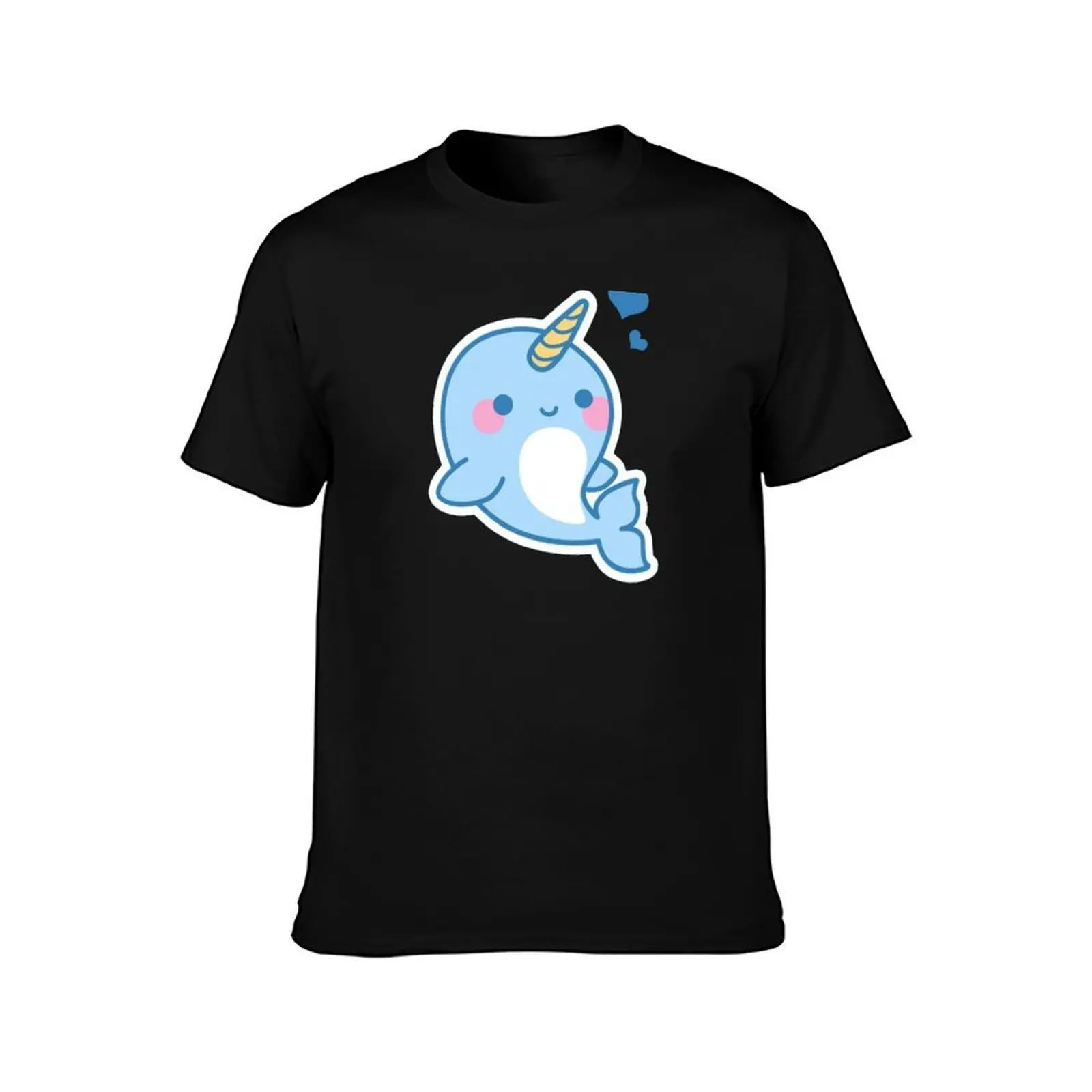 narwhal kawaii T-Shirt Casual Loose Short Sleeve Tee for Men T-Shirt