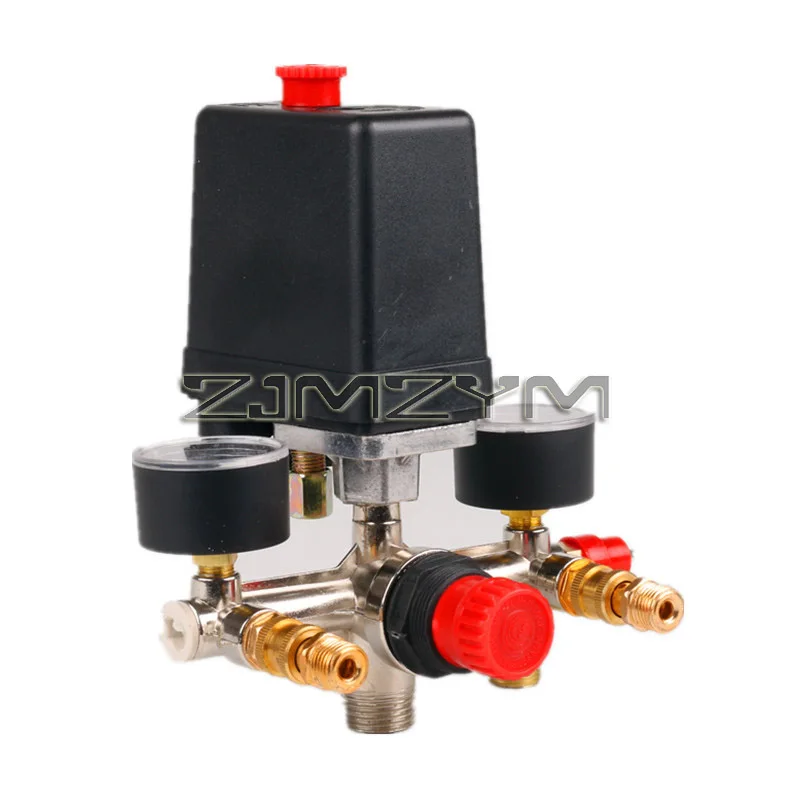 

Air Compressor Parts 90-120PSI Pressure Switch Manifold Regulator Gauges 220-380V Air Compressor Pressure Switch Control