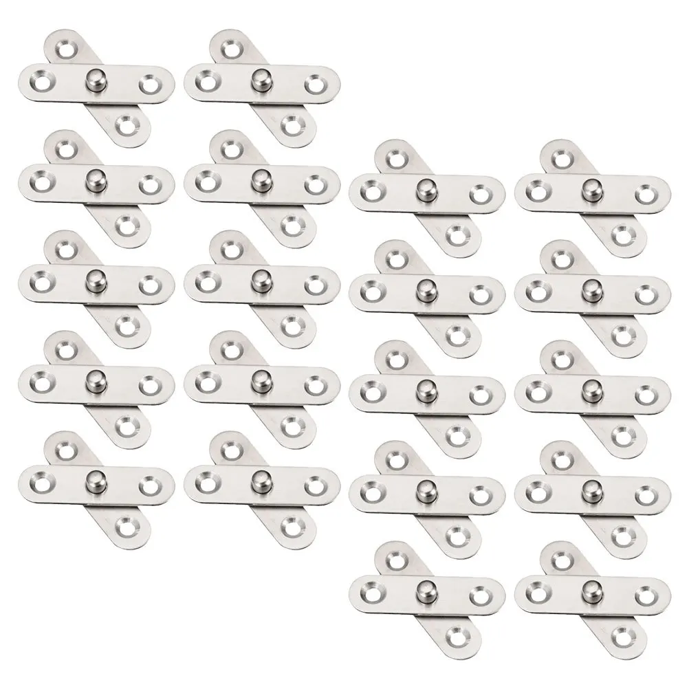 

20pcs Hinge for Cabinet Doors System 201 Stainless Steel Rotating Degree Hinge 360 Degree Furniture Hardware