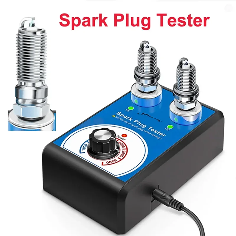 

Spark Plug Tester Double Hole 12V JF109 Spark Tester Automotive Tools Car Engine Ignition Detector Diagnostic Tool Scanner