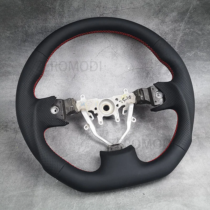 For SUBARU Impreza mk3 III wrx sti Alcantara Flat bottom Steering wheel