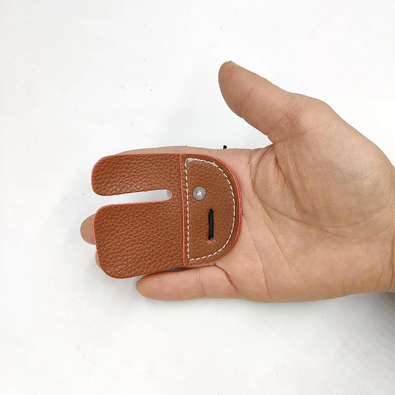 Traditional Bow and Arrow Finger Guards, Recurve Bow Finger Guards, Single-Layer and Double-Layer Ultra-Fiber Material, Convenient to Wear, Durable, Archery and Hunting Protective Gear