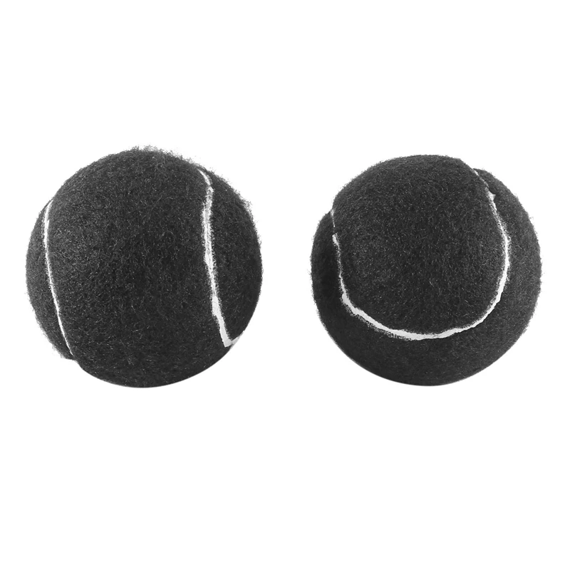 10X Precut Walker Tennis Ball For Furniture Legs And Floor Protection, Heavy Duty Long Lasting Felt Pad Covering,Black