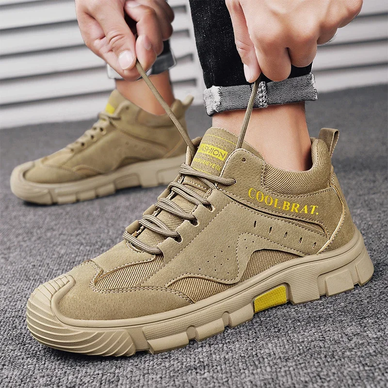 Outdoor Shoes for Men Anti Slip Hiking Shoes Breathable Design Durable Outdoor City Adventure Shoes Suitable Mountaineering 2025