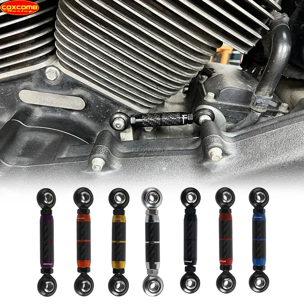 For Harley Dyna Wide Glide Super Glide Softail Street Bob Low Rider Mid Control Gear Shift Linkage Lever Adjustable Shifter Rod