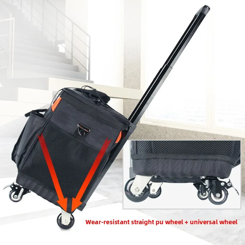 كبير متعدد الوظائف أكسفورد القماش إصلاح بعد البيع حقيبة كهربائي قماش الكتف أداة حقيبة التعادل قضيب أداة حقيبة