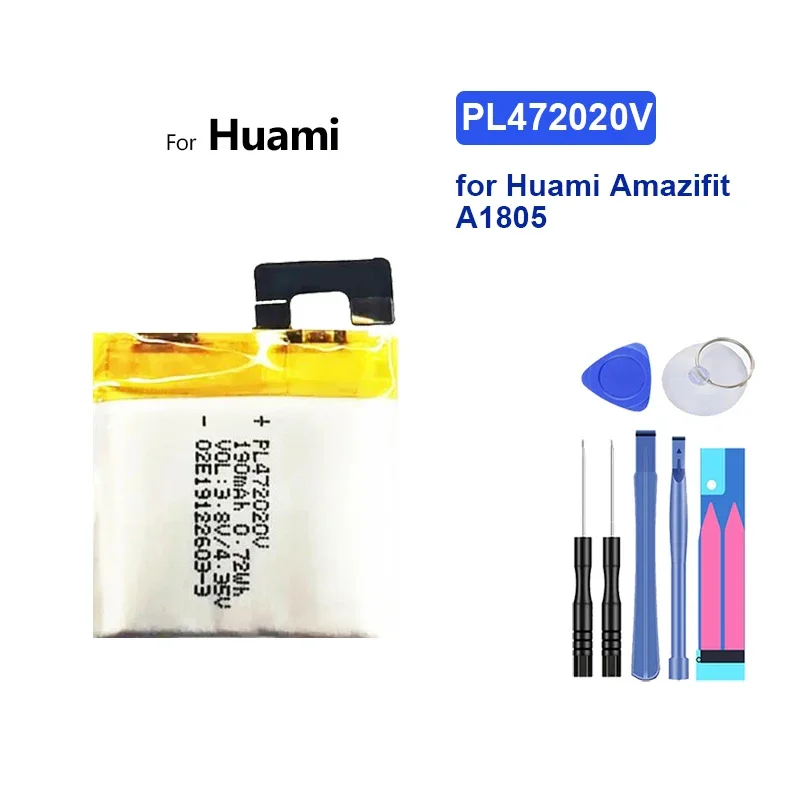 High Capacity Battery 420mAh for Huami Amazifit EVE L0943A A1805 POP A2009 Portable batteries