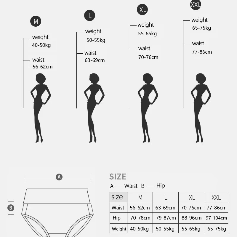 4Pcs/Set High Waist Cotton Panties Women Body Slimming Underwear Solid Ladies Briefs Breathable Comfort Sexy Female Lingerie