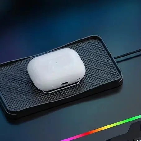15W Wireless Car Charger Silicone Anti-skid Pad Cradle Dock For iPhone15 14 QI Fast Car Wireless Charging Stand Car Modification view 2