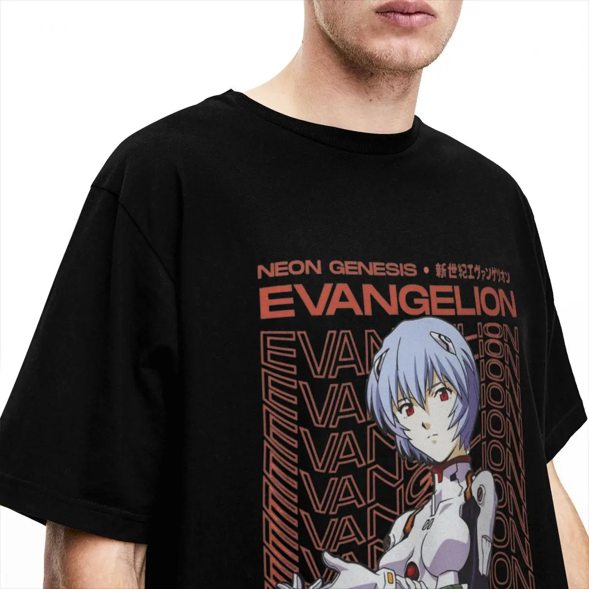 Anime Manga T Shirt  Leisure T Shirts Short Sleeve Streetwear Tops Summer Cotton O Neck 4XL Top Tees