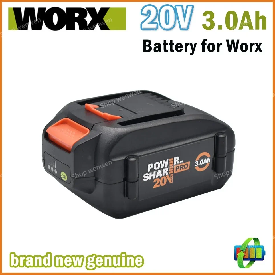 worx-20v-battery-brand-new-genuine-wa3578-powershare-20v-30ah-lithium-ion-large-capacity-battery