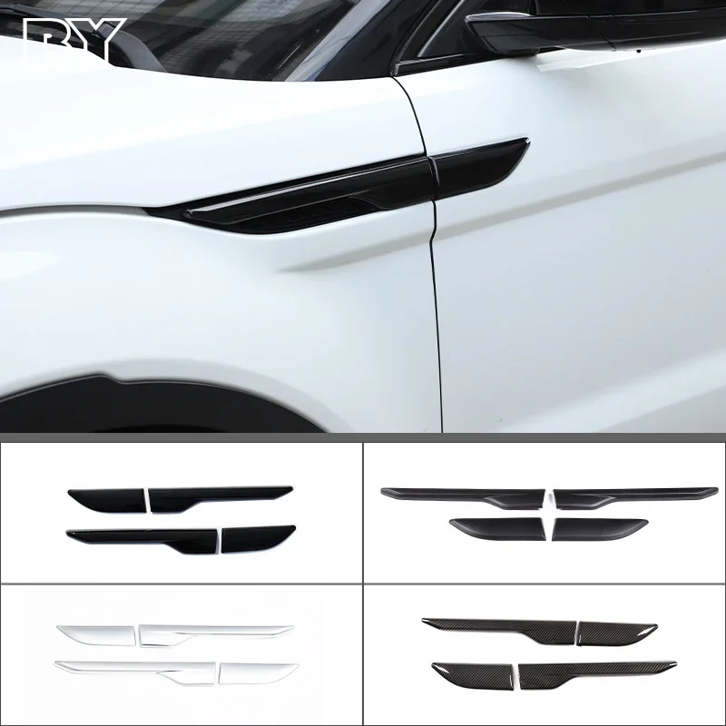 

4 Pcs ABS chrome Side Air Vent Outlet Cover Trim Sticker For Land Rover Range Rover Evoque 2012-2018 Car Accessories