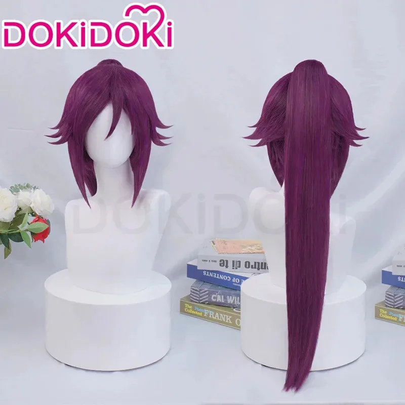 

Candy 2025 Wig Anime DokiDoki Women Purple Long Hair Heat Resistant Shihouinn Yoruichii Cosplay Free Cap