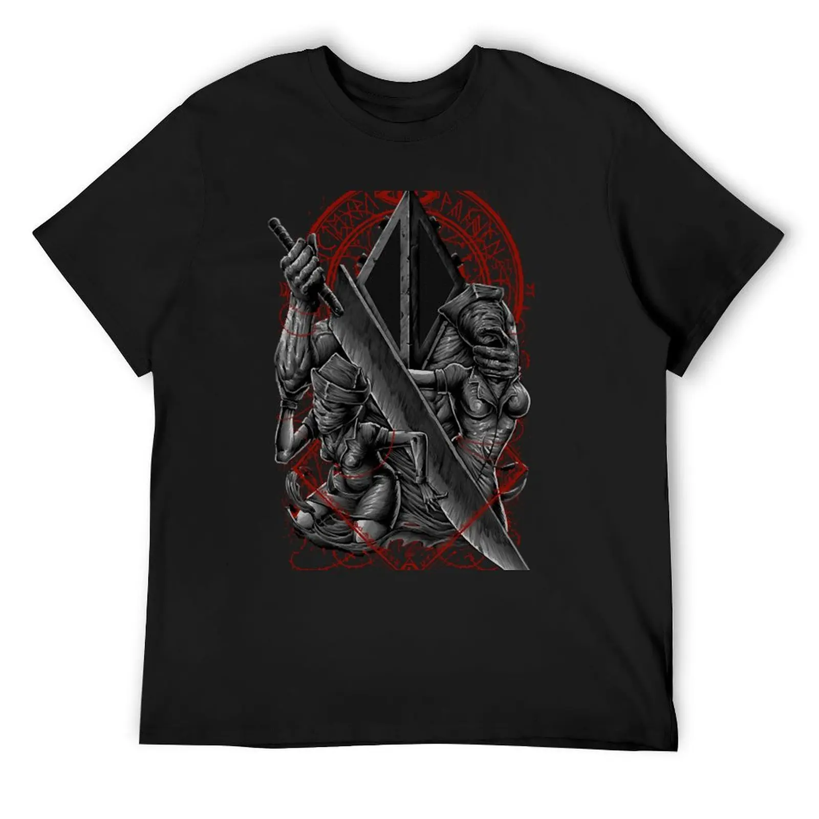 

Pyramid head T-Shirt Funny t-shirts customizeds blue lock men t shirts