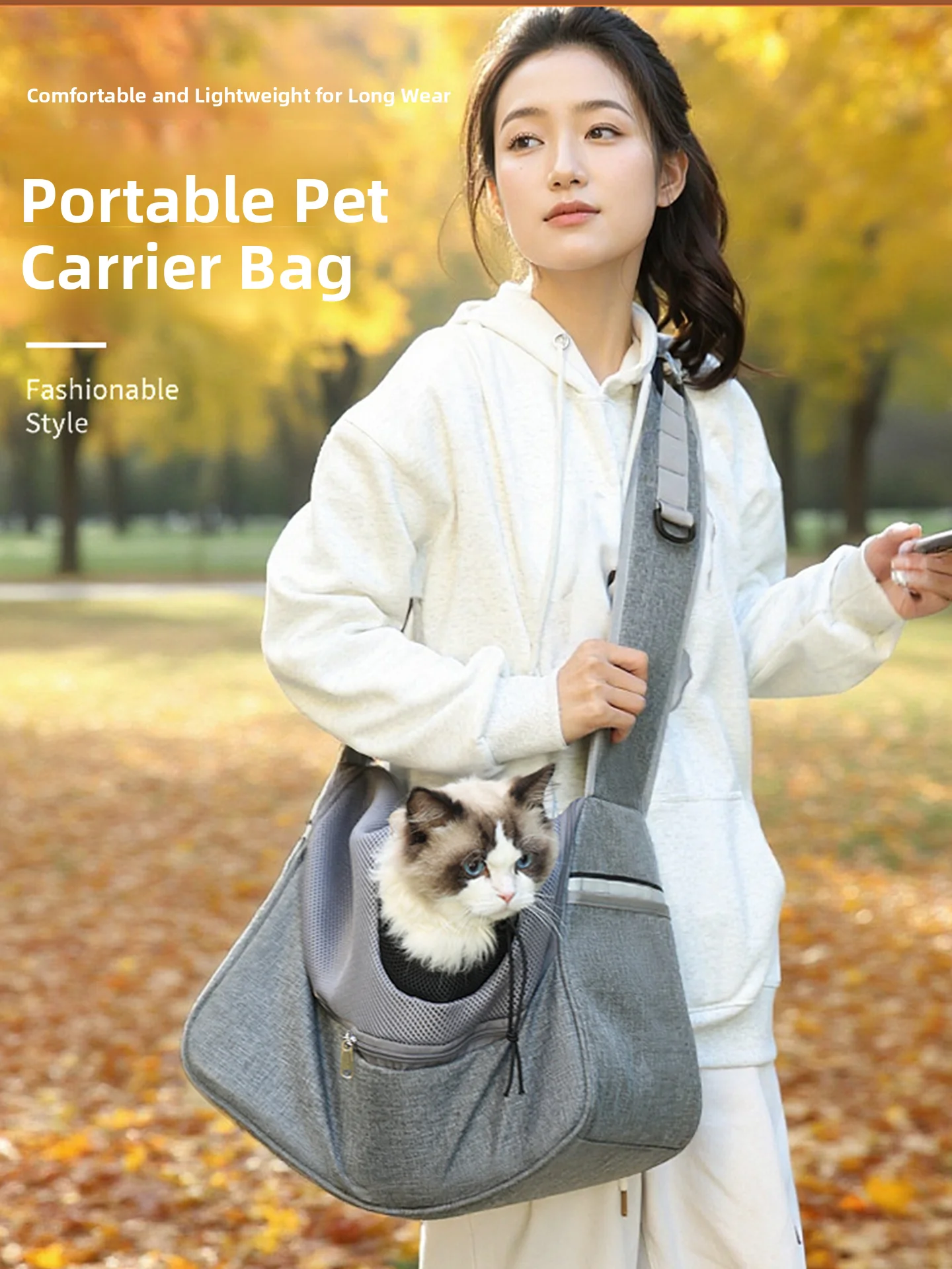 

Lightweight Portable Dog Backpack for Outdoor Travel Pet Bag Crossbody Small Dog Backpack Bag Pet Supplies