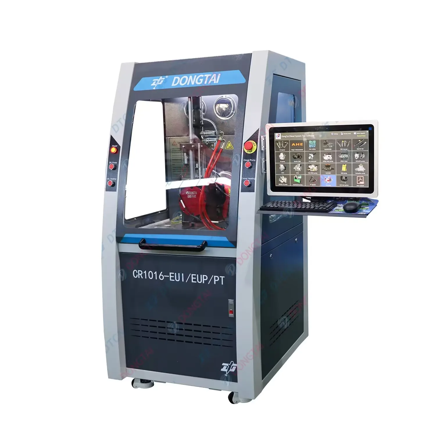 Dongtai Manufacturer Common Rail Test Bench CR1016 for HEUI function with new HEUI stand and adapters