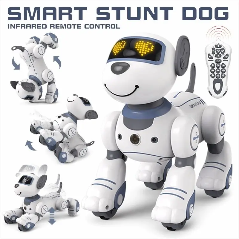 

Remote Control Robot Dog Programmable with Touch Function Singing Dancing Walking Smart Interactive Stunt Robot Dog Smart Toys