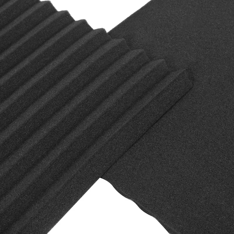 72 Pcs Black Acoustic Panels Soundproofing Foam Acoustic Tiles Studio Foam Sound Wedges 2.5 X 30 X 30Cm