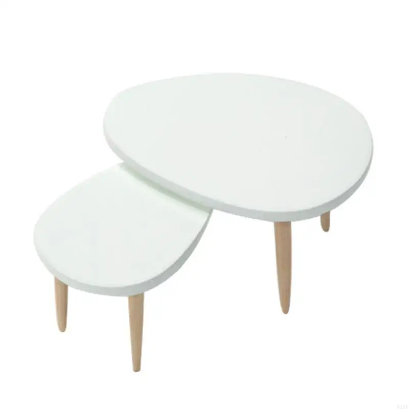 W3JF Dollhouse Bàn cà phê Mô hình phòng khách cung cấp đồ nội thất cảnh nhà