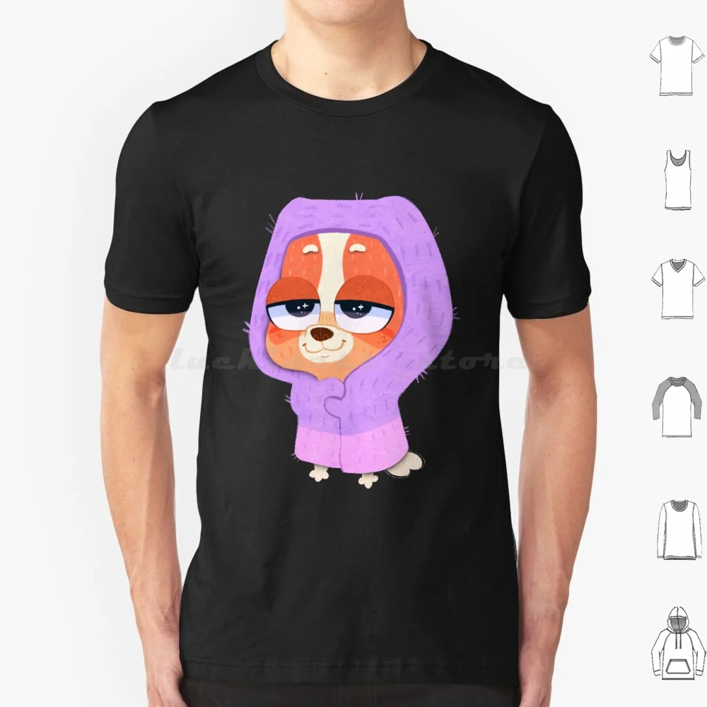 Chibi vovó bingo longo t camisa tamanho grande 100% algodão muffin heeler bingo engraçado cão bonito dos desenhos animados bandido austrália muffin heeler