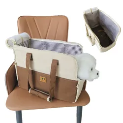 Portable Small dog Shoulder Handbag Carrier Non-Slip Safe Travel Pet Car Seat Cozy Bed for Chihuahuas And Small Cats