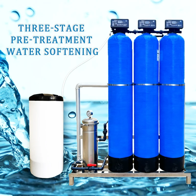 Whole House Water Softener System Renewable Resin Pre Filter Quartz Sand Activated Carbon Hard Water Treatment For Home Use