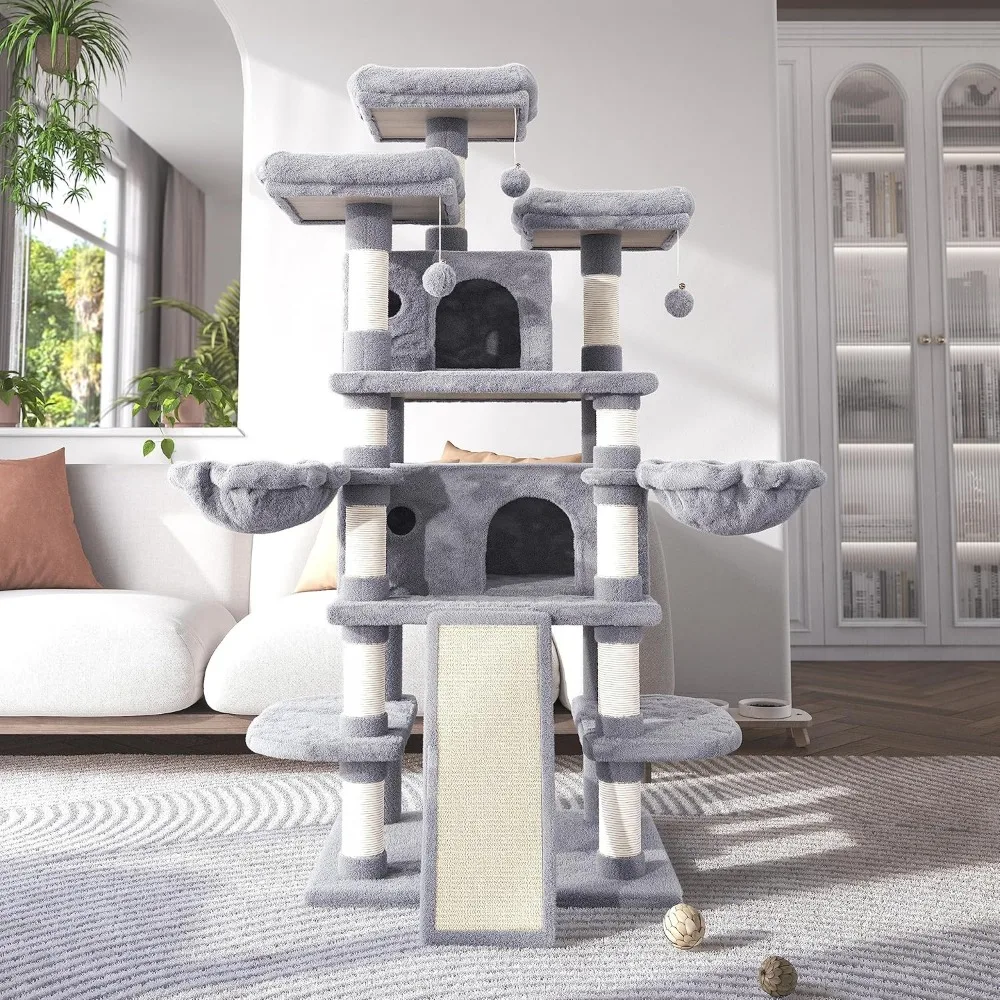 68" Multi-Level Cat Tower 2