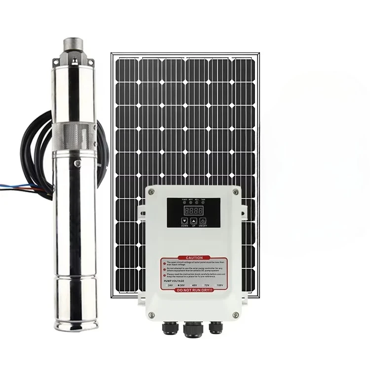 

SS304 Deep Well Stainless Steel Impeller Borehole Dc Submersible Solar Water Pump System For Agriculture Irrigation